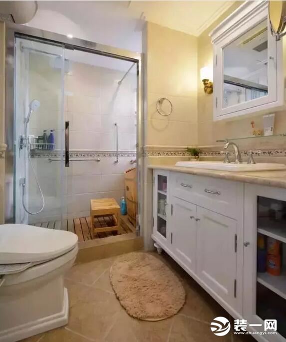 100平米装修样板房 小三室美式风格效果图