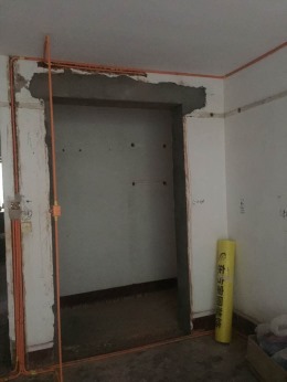 二手房翻新大学路施工工地