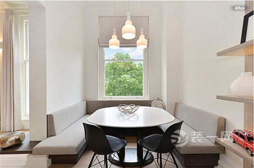 青岛小户型餐厅餐桌卡座装修效果图